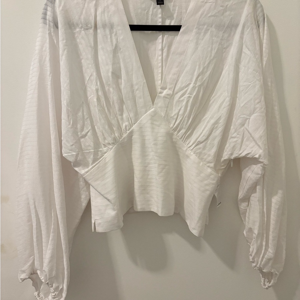 Banana Republic Shirred Waist Cotton Top